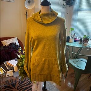 Style & Co Yellow Cowl Neck Sweater